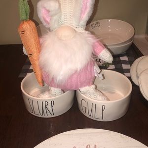 Rae Dunn SLURP  and GULP dog dishes